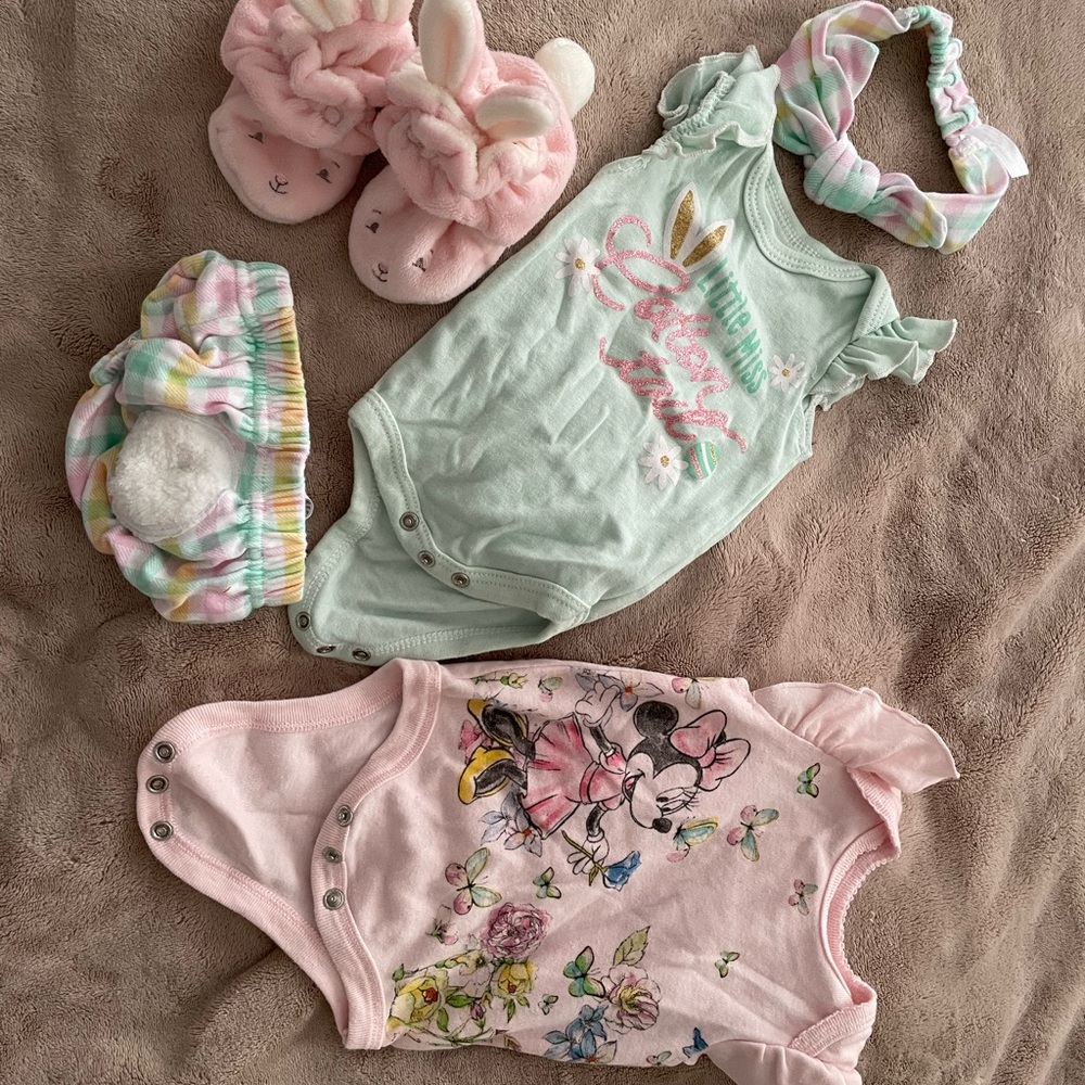 Newborn baby girl spring/easter bundle